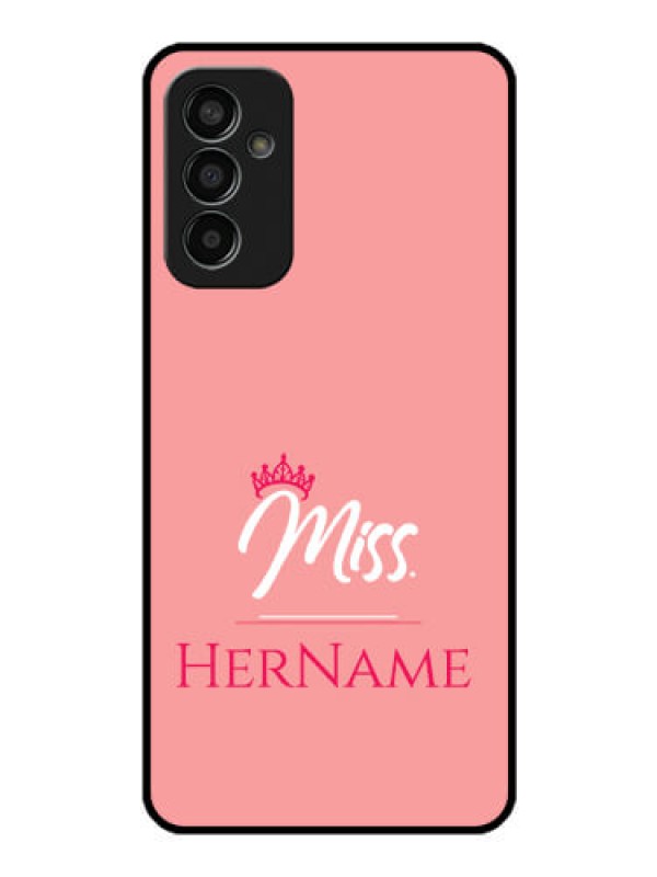 Custom Galaxy F13 Custom Glass Phone Case Mrs with Name