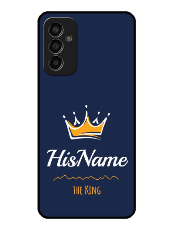 Custom Galaxy F13 Glass Phone Case King with Name