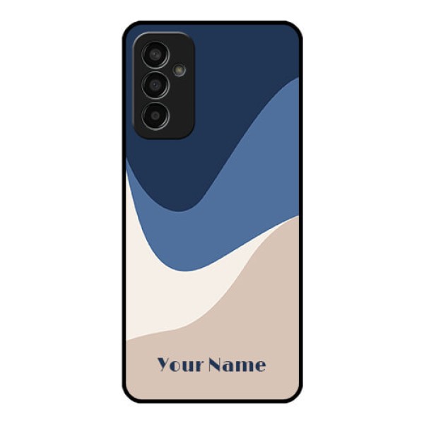 Galaxy F13 Custom Glass Phone Case - Abstract Drip Art Design