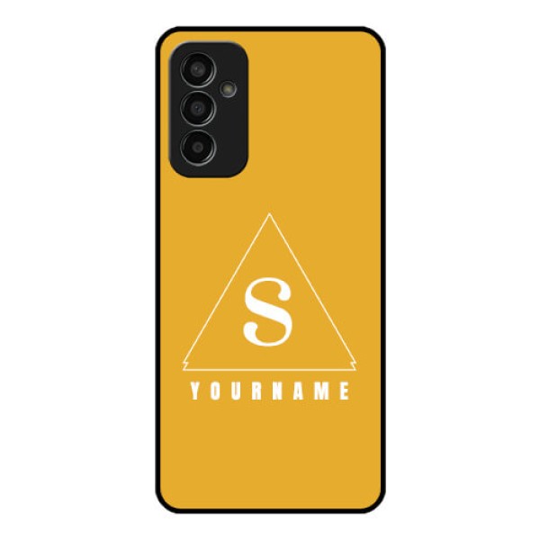 Galaxy F13 Personalized Glass Phone Case - simple triangle Design