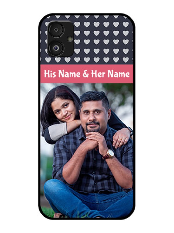 Custom Samsung Galaxy F14 5G Custom Glass Mobile Case - Love Symbols Design