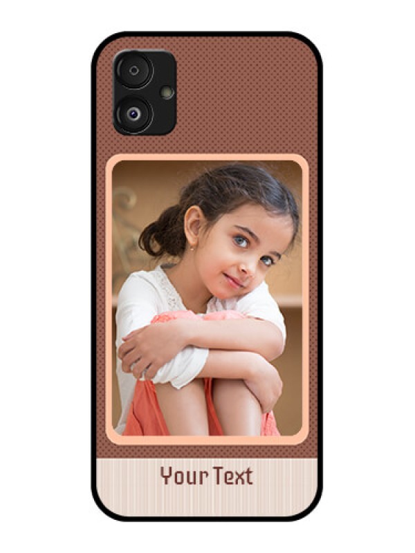 Custom Samsung Galaxy F14 5G Custom Glass Phone Case - Simple Pic Upload Design