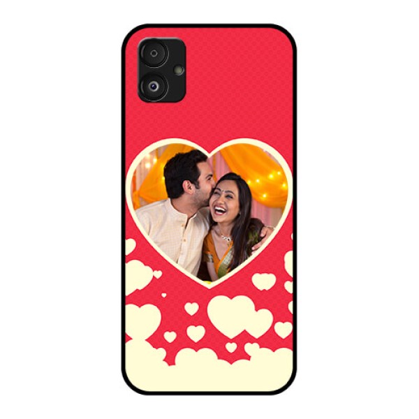 Samsung Galaxy F14 5G Custom Glass Mobile Case - Love Symbols Phone Cover Design Samsung Galaxy F14 5G Custom Glass Mobile Case - Love Symbols Phone Cover Design
