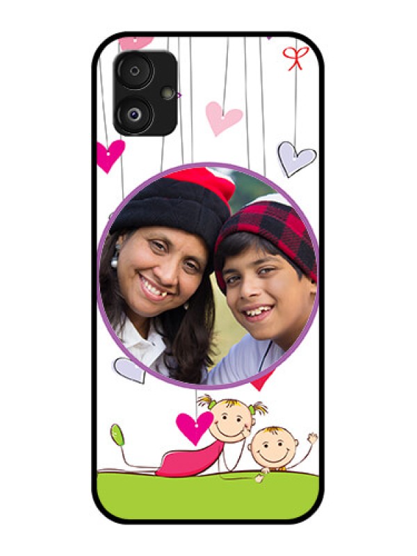 Custom Samsung Galaxy F14 5G Photo Printing on Glass Case - Cute Kids Phone Case Design