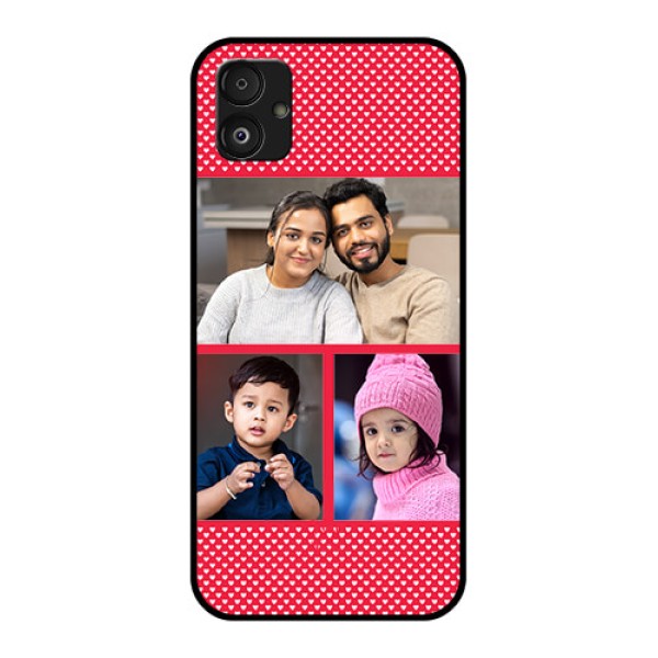 Samsung Galaxy F14 5G Personalized Glass Phone Case - Bulk Pic Upload Design