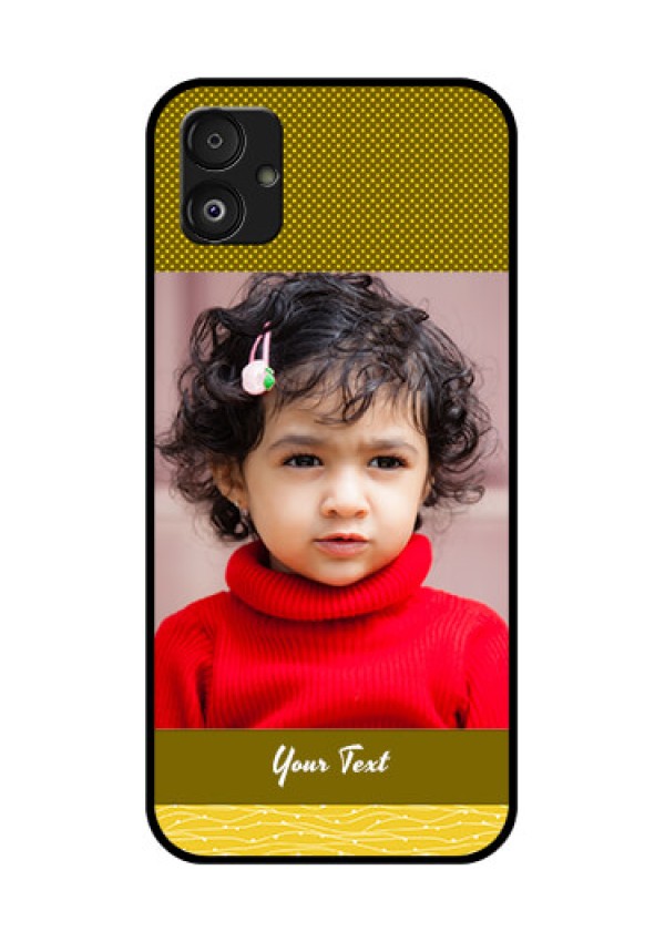 Samsung Galaxy F14 5G Custom Glass Phone Case - Simple Green Color Design