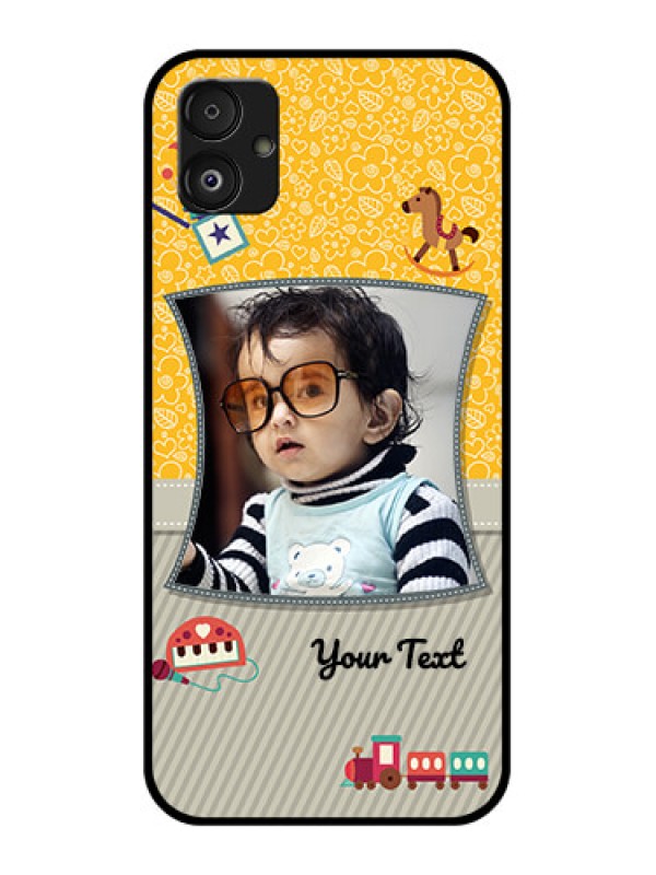 Custom Samsung Galaxy F14 5G Personalized Glass Phone Case - Baby Picture Upload Design