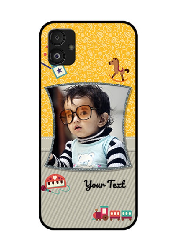 Samsung Galaxy F14 5G Personalized Glass Phone Case - Baby Picture Upload Design