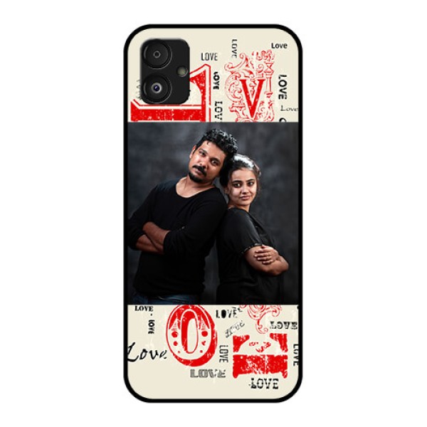 Samsung Galaxy F14 5G Photo Printing on Glass Case - Trendy Love Design Case Samsung Galaxy F14 5G Photo Printing on Glass Case - Trendy Love Design Case