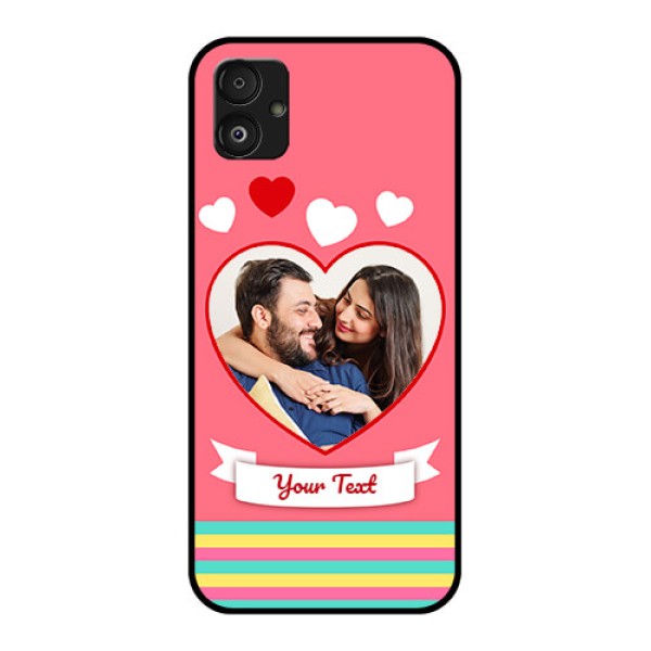 Samsung Galaxy F14 5G Photo Printing on Glass Case - Love Doodle Design Samsung Galaxy F14 5G Photo Printing on Glass Case - Love Doodle Design