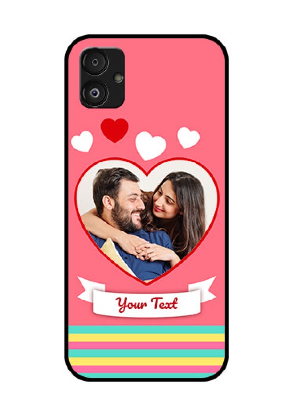 Samsung Galaxy F14 5G Photo Printing on Glass Case - Love Doodle Design
