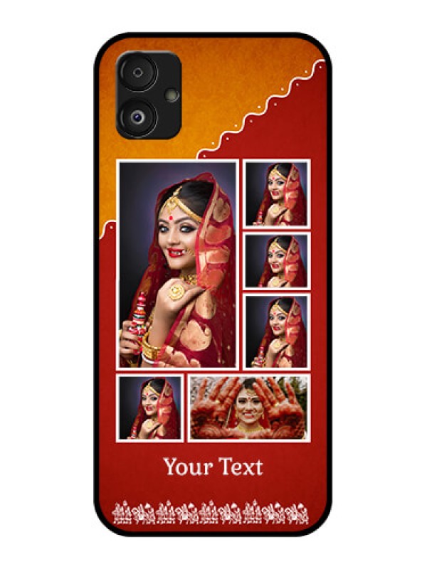 Custom Samsung Galaxy F14 5G Personalized Glass Phone Case - Wedding Pic Upload Design