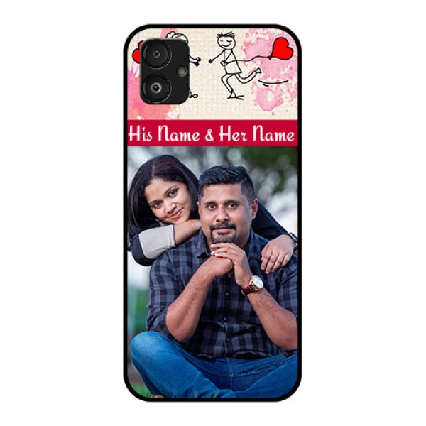 Samsung Galaxy F14 5G Photo Printing on Glass Case - You and Me Case Design Samsung Galaxy F14 5G Photo Printing on Glass Case - You and Me Case Design