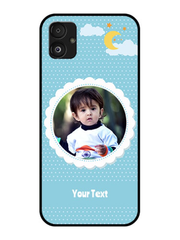 Custom Samsung Galaxy F14 5G Personalised Glass Phone Case - Violet Pattern Design