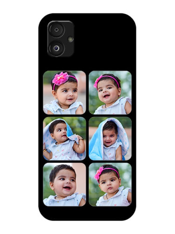 Custom Samsung Galaxy F14 5G Photo Printing on Glass Case - Multiple Pictures Design