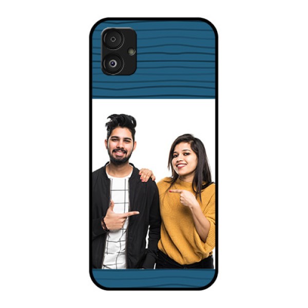 Samsung Galaxy F14 5G Custom Glass Phone Case - Blue Pattern Cover Design Samsung Galaxy F14 5G Custom Glass Phone Case - Blue Pattern Cover Design