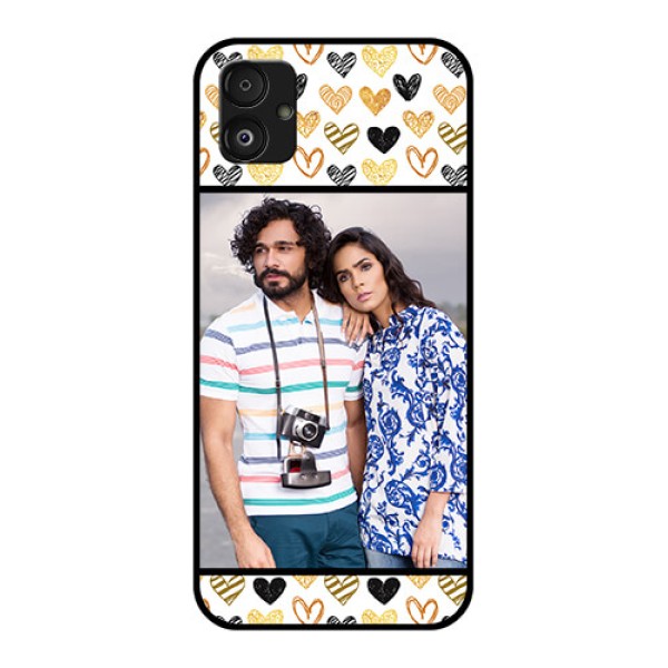 Samsung Galaxy F14 5G Photo Printing on Glass Case - Love Symbol Design