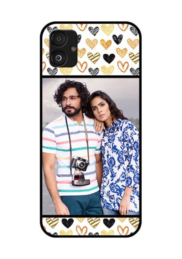 Samsung Galaxy F14 5G Photo Printing on Glass Case - Love Symbol Design