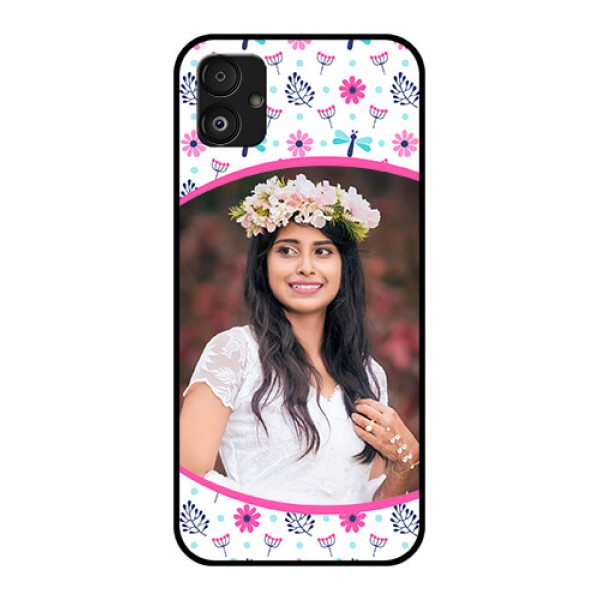 Samsung Galaxy F14 5G Photo Printing on Glass Case - Colorful Flower Design Samsung Galaxy F14 5G Photo Printing on Glass Case - Colorful Flower Design
