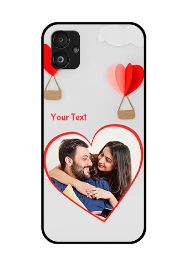 Samsung Galaxy F14 5G Custom Glass Mobile Case - Parachute Love Design