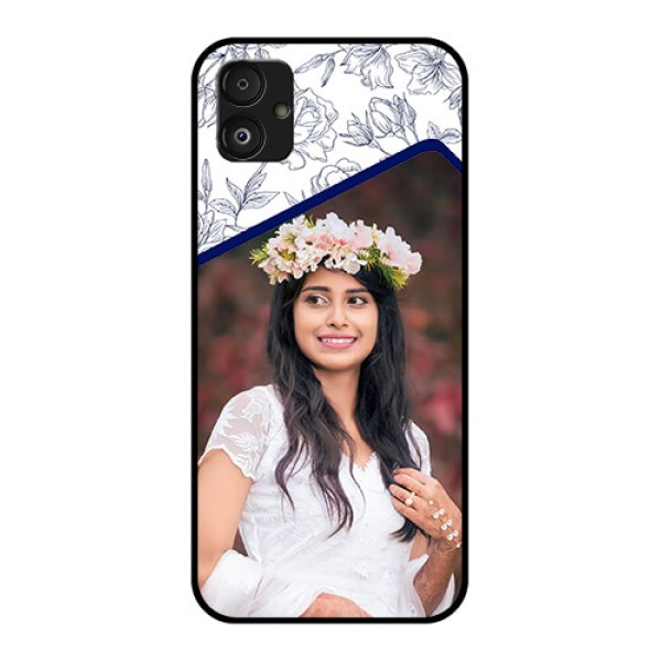 Samsung Galaxy F14 5G Personalized Glass Phone Case - Premium Floral Design Samsung Galaxy F14 5G Personalized Glass Phone Case - Premium Floral Design