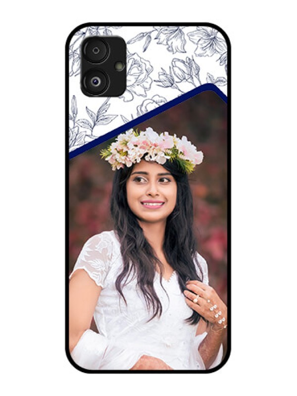 Custom Samsung Galaxy F14 5G Personalized Glass Phone Case - Premium Floral Design