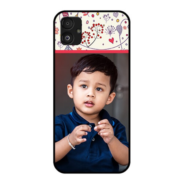 Samsung Galaxy F14 5G Custom Glass Mobile Case - Premium Floral Design