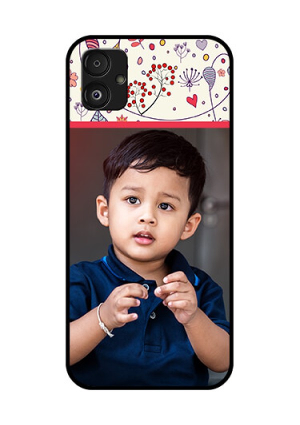 Samsung Galaxy F14 5G Custom Glass Mobile Case - Premium Floral Design