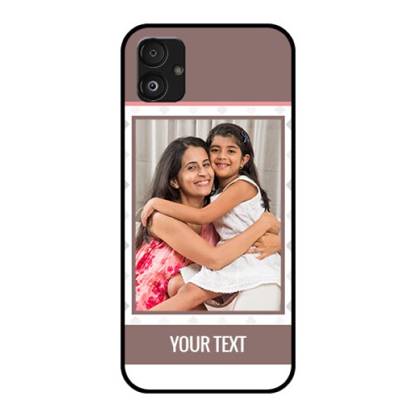 Samsung Galaxy F14 5G Photo Printing on Glass Case - Simple Diamond Design Samsung Galaxy F14 5G Photo Printing on Glass Case - Simple Diamond Design