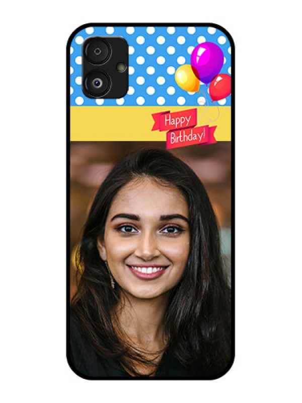 Custom Samsung Galaxy F14 5G Custom Glass Mobile Case - Happy Birthday Design