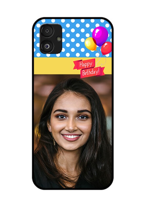 Samsung Galaxy F14 5G Custom Glass Mobile Case - Happy Birthday Design