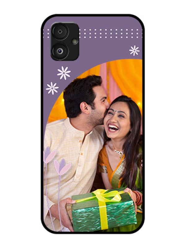 Custom Samsung Galaxy F14 5G Custom Glass Mobile Case - Lavender flowers design