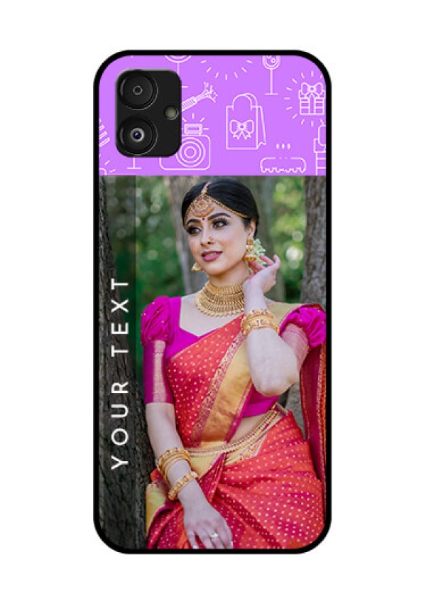Samsung Galaxy F14 5G Custom Glass Mobile Case - Birthday Icons Design