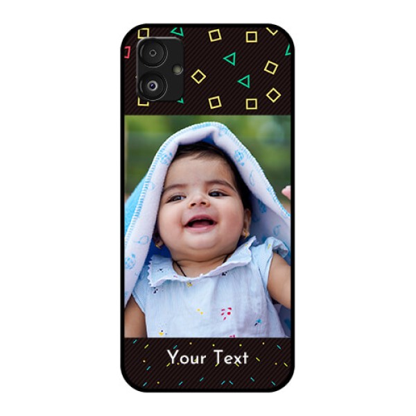 Samsung Galaxy F14 5G Custom Glass Phone Case - with confetti birthday design Samsung Galaxy F14 5G Custom Glass Phone Case - with confetti birthday design