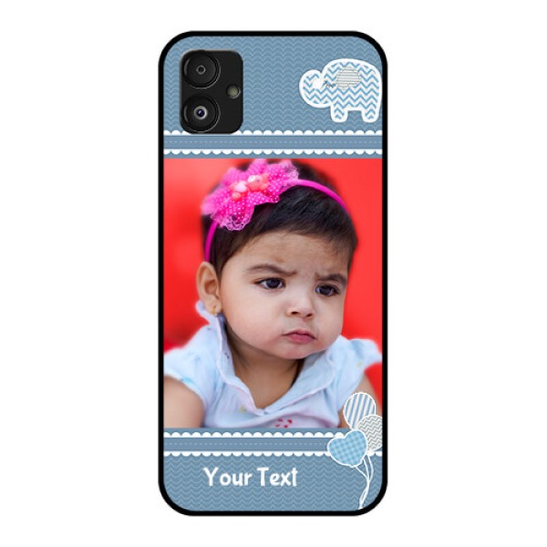 Samsung Galaxy F14 5G Photo Printing on Glass Case - with Kids Pattern Design