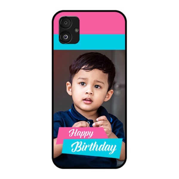 Samsung Galaxy F14 5G Personalized Glass Phone Case - Image Holder with 2 Color Design Samsung Galaxy F14 5G Personalized Glass Phone Case - Image Holder with 2 Color Design