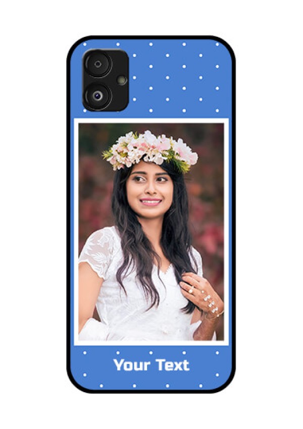 Samsung Galaxy F14 5G Photo Printing on Glass Case - Polka dots design