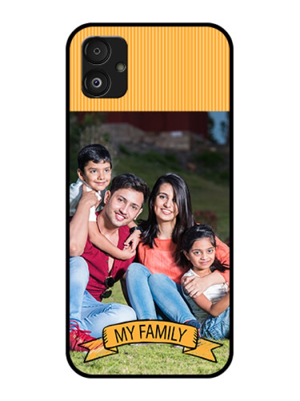 Custom Samsung Galaxy F14 5G Custom Glass Phone Case - My Family Design