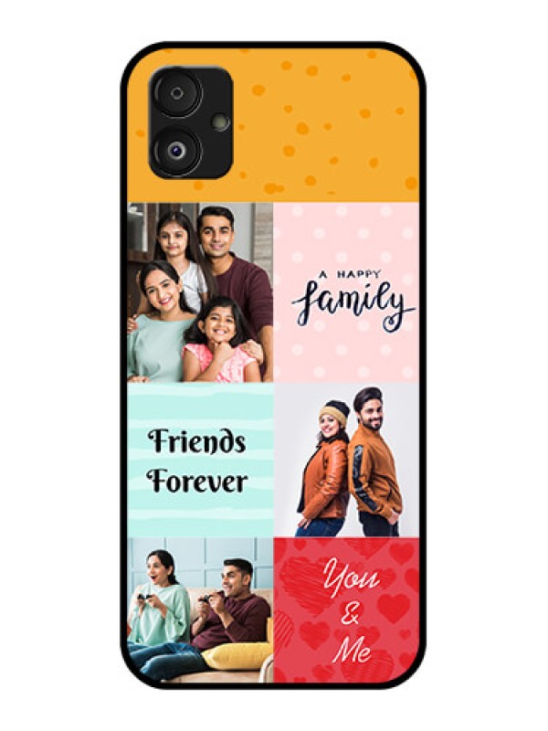 Custom Samsung Galaxy F14 5G Personalized Glass Phone Case - Images with Quotes Design