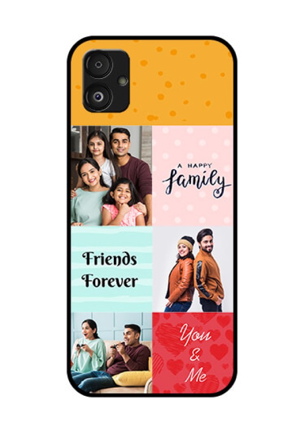 Samsung Galaxy F14 5G Personalized Glass Phone Case - Images with Quotes Design