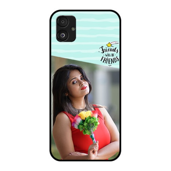 Samsung Galaxy F14 5G Custom Glass Phone Case - Friends Picture Icon Design Samsung Galaxy F14 5G Custom Glass Phone Case - Friends Picture Icon Design
