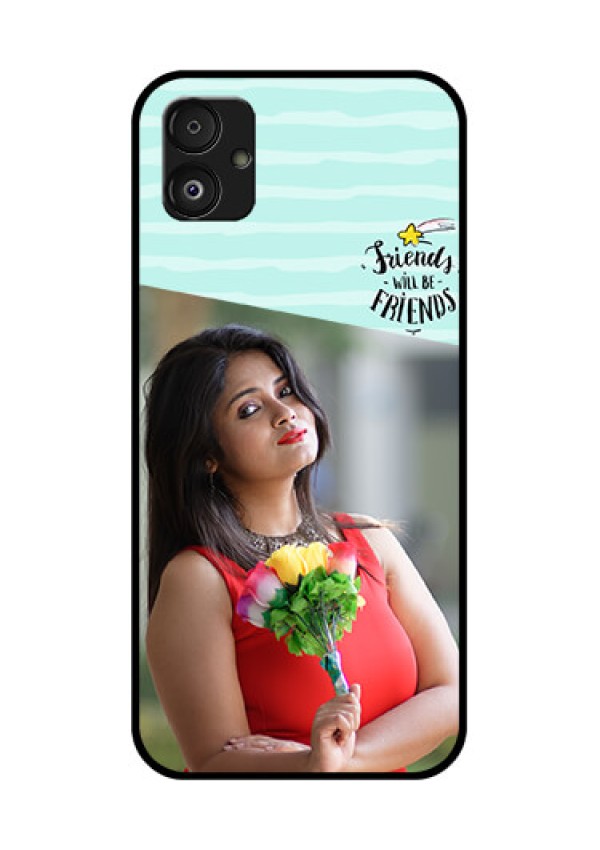 Samsung Galaxy F14 5G Custom Glass Phone Case - Friends Picture Icon Design