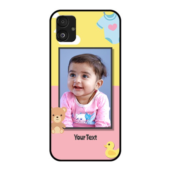 Samsung Galaxy F14 5G Photo Printing on Glass Case - Kids 2 Color Design