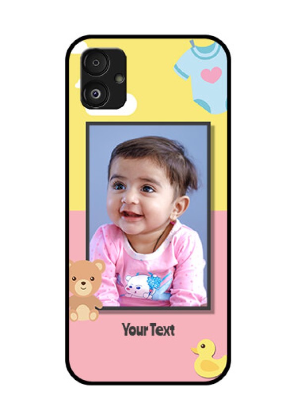Samsung Galaxy F14 5G Photo Printing on Glass Case - Kids 2 Color Design