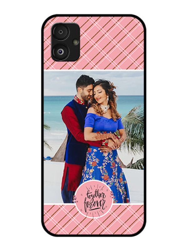 Custom Samsung Galaxy F14 5G Personalized Glass Phone Case - Together Forever Design
