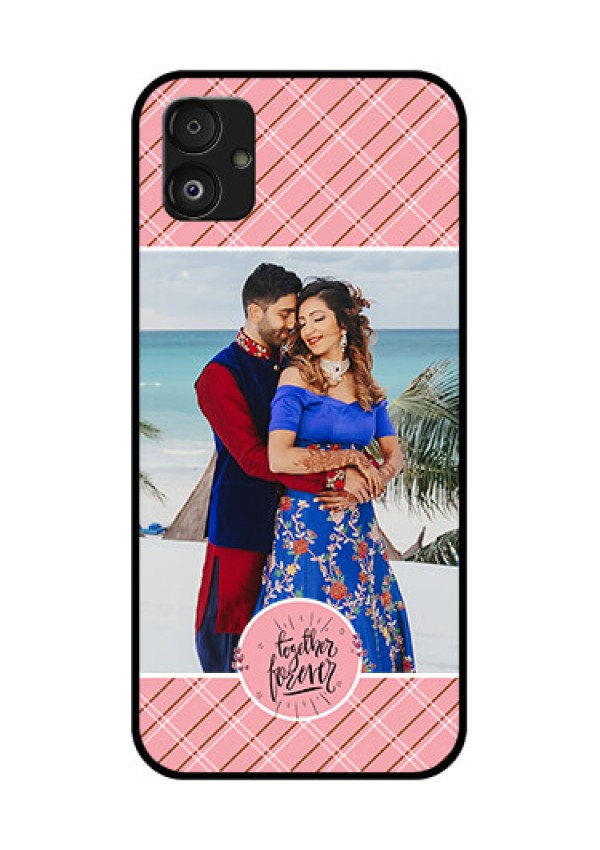 Samsung Galaxy F14 5G Personalized Glass Phone Case - Together Forever Design