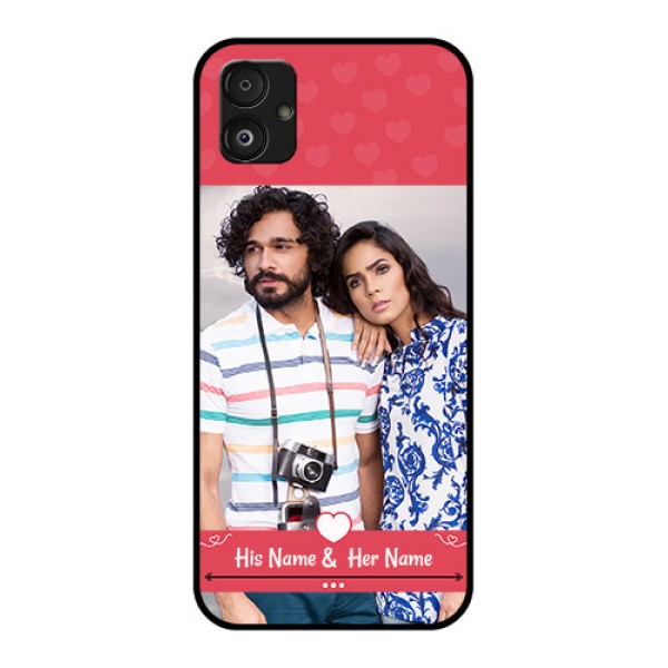 Samsung Galaxy F14 5G Photo Printing on Glass Case - Simple Love Design Samsung Galaxy F14 5G Photo Printing on Glass Case - Simple Love Design