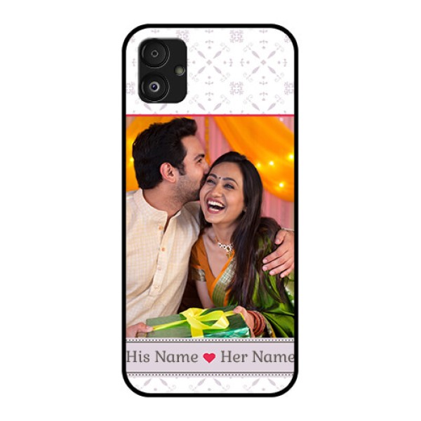Samsung Galaxy F14 5G Custom Glass Mobile Case - with Photo and Ethnic Design Samsung Galaxy F14 5G Custom Glass Mobile Case - with Photo and Ethnic Design
