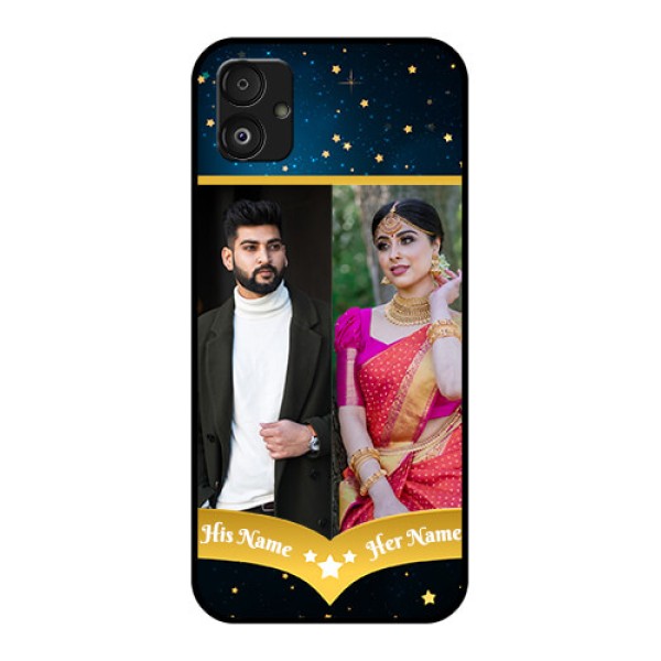 Samsung Galaxy F14 5G Custom Glass Phone Case - Galaxy Stars Backdrop Design Samsung Galaxy F14 5G Custom Glass Phone Case - Galaxy Stars Backdrop Design