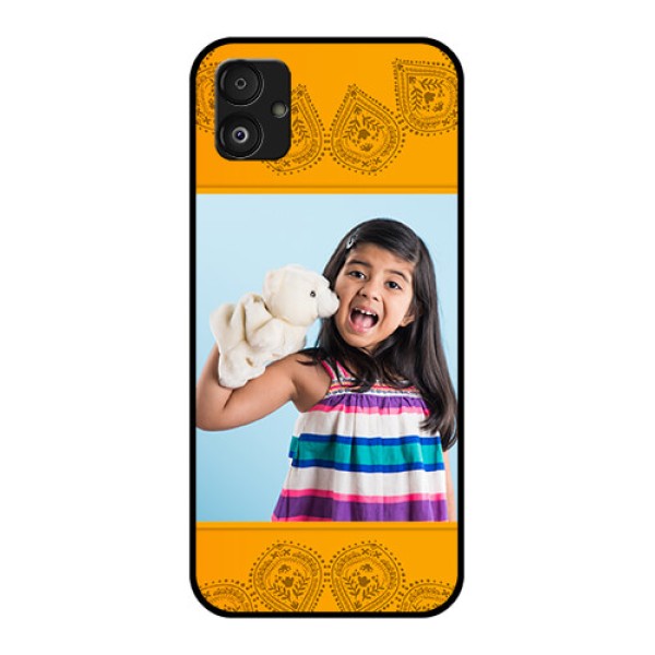 Samsung Galaxy F14 5G Personalized Glass Phone Case - Photo Wedding Design Samsung Galaxy F14 5G Personalized Glass Phone Case - Photo Wedding Design